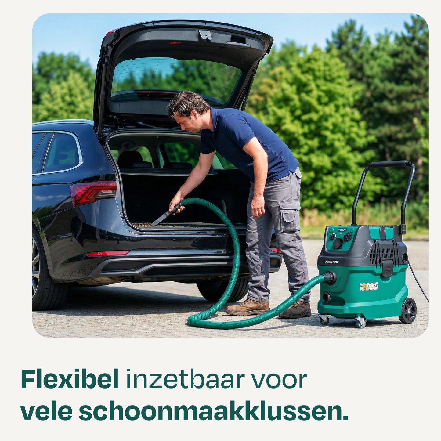 VONROC Antistatischer Saugschlauch Ø 35 mm – 3,5 m – für VC513AC