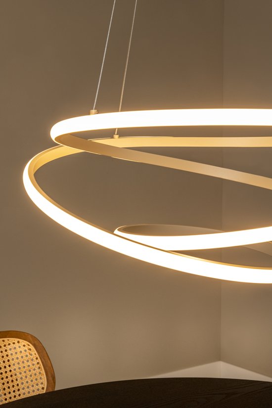 Lucide ESPIRAL – Hängeleuchte – LED, dimmbar – CCT – 1×40 W, 2700 K/4000 K – Taupe – Essential