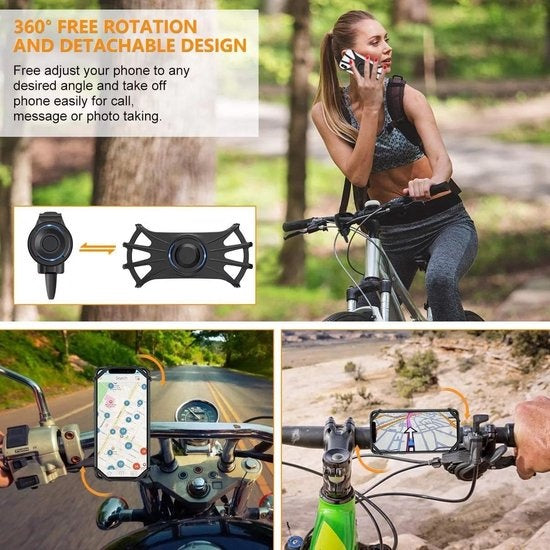 GarpexÂ® Handyhalterung Fahrrad - Handyhalterung Motorrad - Smartphone-Halterung Fahrrad - Mountainbike - Motorrad - Universal Handyhalterung