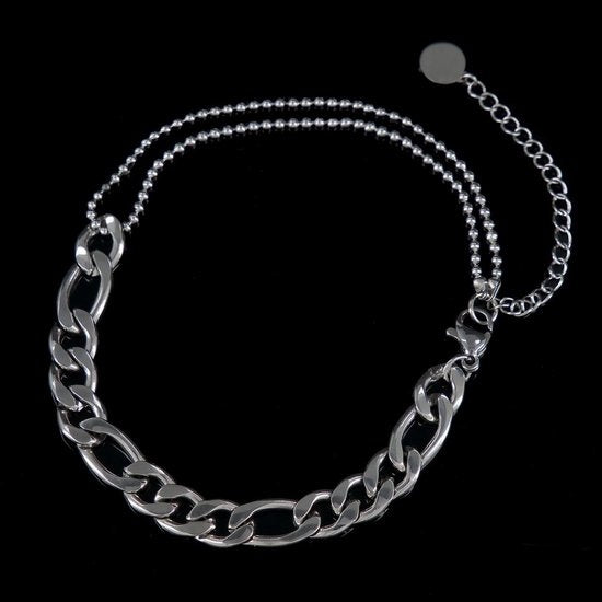 Laura Ferini Damenarmband Prego Silber - Silbergliederarmband - 18K Weißgold vergoldet - Schmuck - Accessoires - Schmuck - Damenarmband