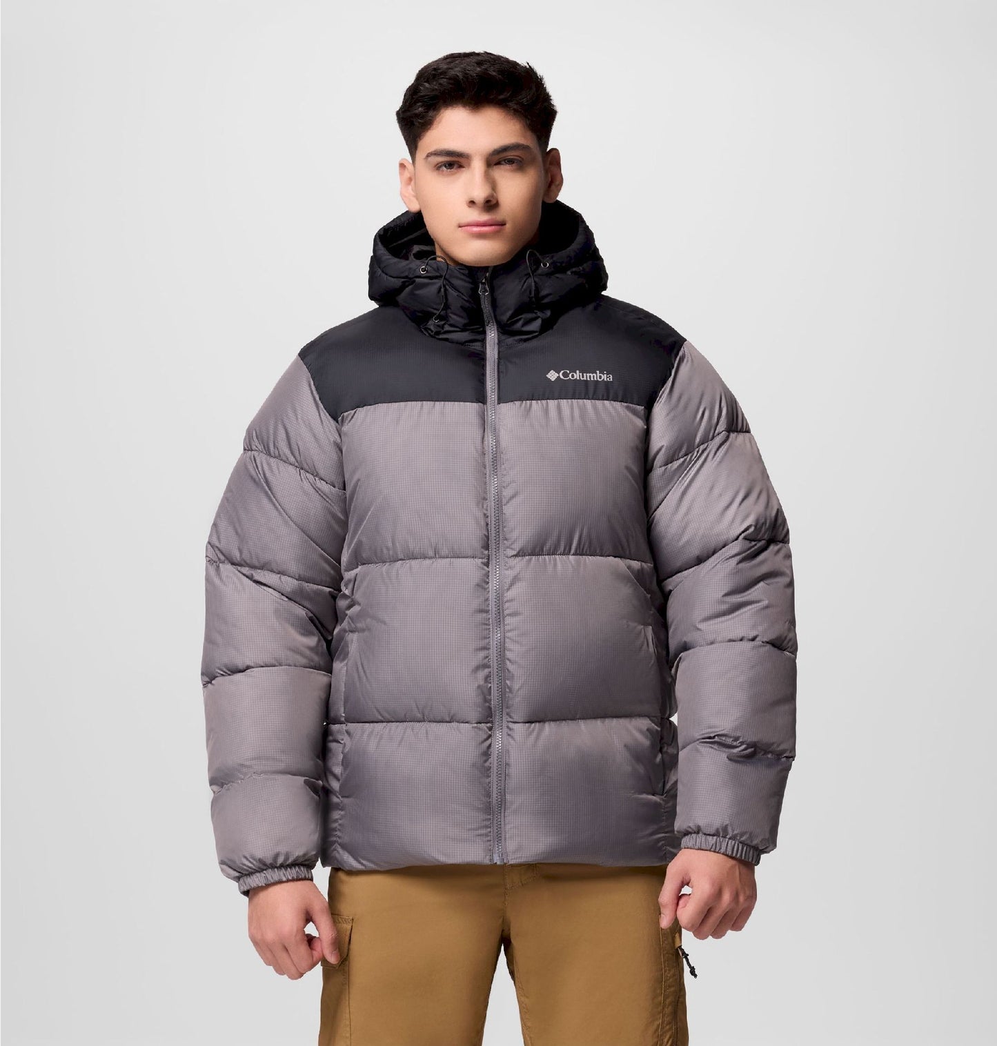 Columbia Men's Winter Jacket - Omni-Shield Puffect - Kapuzenjacke - XXL - Dunkelgrau
