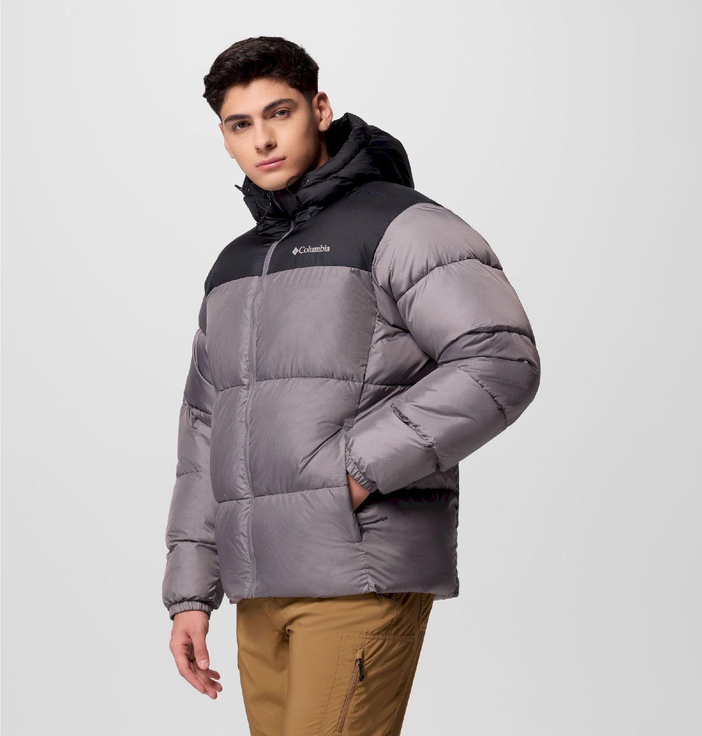 Columbia Men's Winter Jacket - Omni-Shield Puffect - Kapuzenjacke - XXL - Dunkelgrau