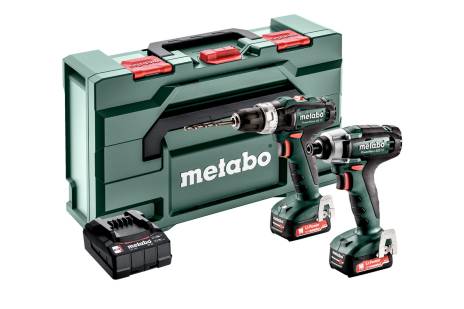 Metabo Akku-Schlagbohrmaschine + Akku-Schlagschrauber – 12 V – inklusive 2 Akkus und Ladegerät