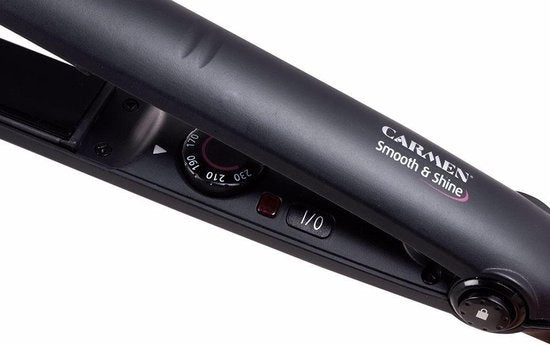 Carmen CR1070 - Glätteisen - Schwarz - Schnelles Aufheizen - 6 Heizstufen - ION-Technologie