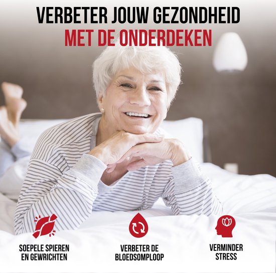 DistinQ Elektrisches Unterbett doppelt 100 Watt - 160x140 cm - doppelt - Automatische Abschaltung - Überhitzungsschutz - 5 Stufen - Einzelunterbett Weiß