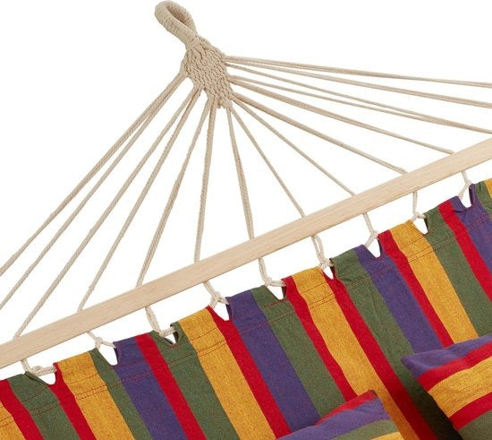 tectake - 2 Personen Hängematte Eden bunt gestreift - 403568