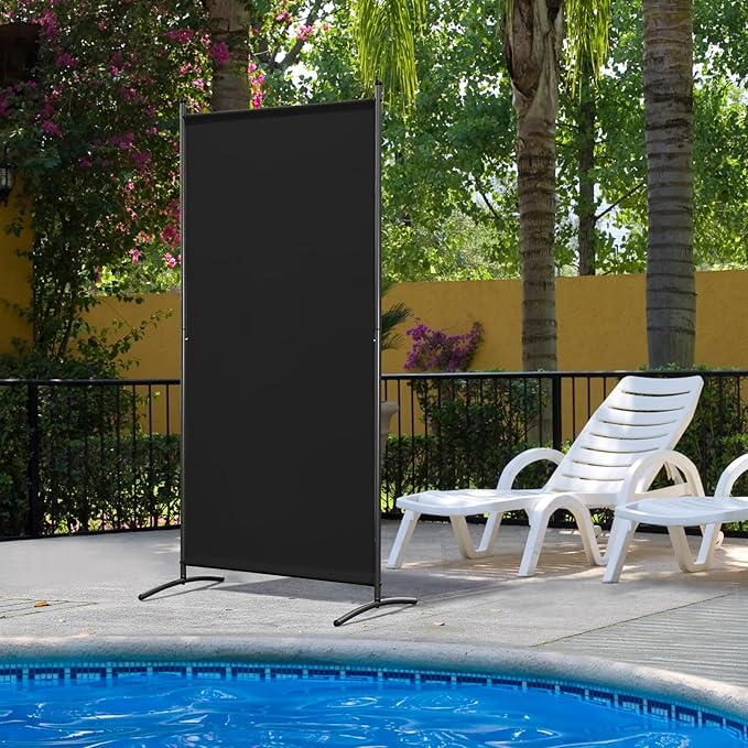 Angel Living Room Screens - 1-teilig - Raumteiler - faltbar - Schwarz - 80 x 180cm