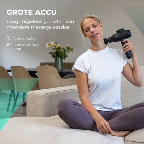 Massagerr® Massage Gun PRO - Massagegerät Professional - Inkl. Ständer und Etui - Massagepistole - Leistungsstarker Akku für lange Batterielebensdauer - Sport- und Relaxmassage - Massagegeräte - Massagepistole - Massagegeräte