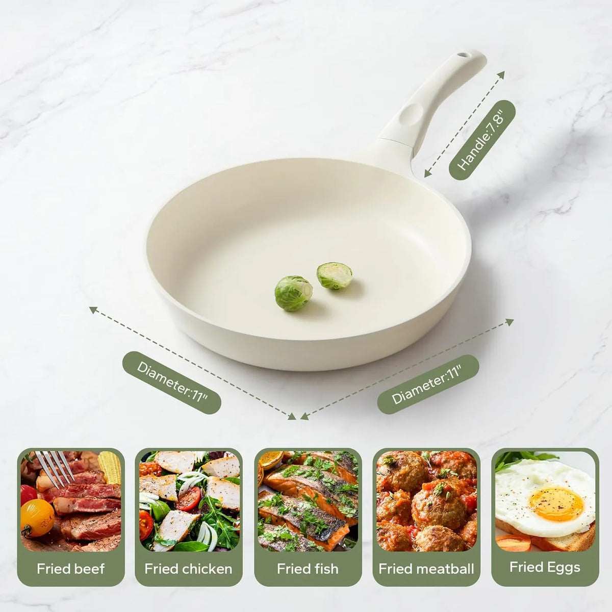 RedChef Starlight Keramik-Pfanne – 28 cm – Antihaftbeschichtung