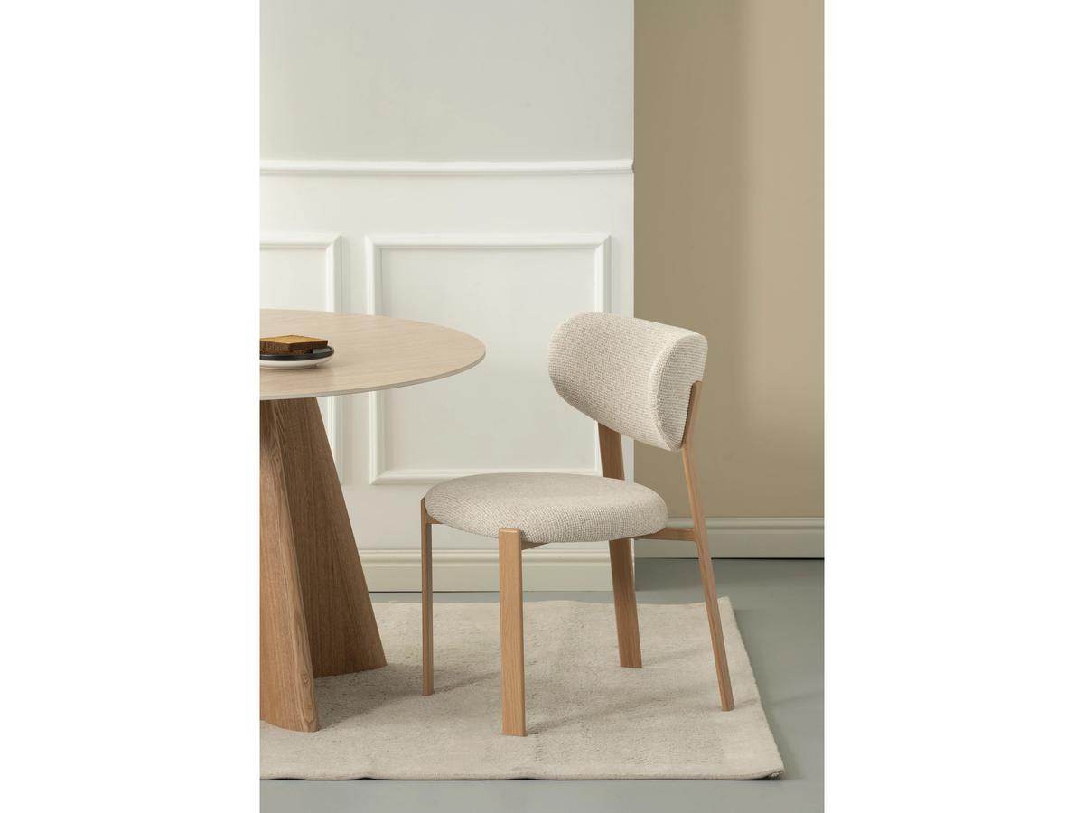 Criks Design Vika Esszimmerstuhl – 2er-Pack – Eiche/Beige