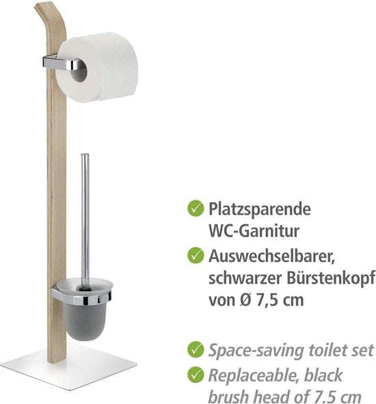 Stand-WC-Set Samona Nature, Toilettenbürstenhalter