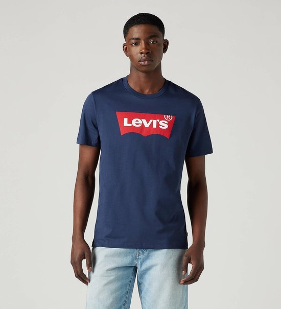 Levi's T-Shirt mit Grafik-Logo, dunkelblau (Navy) – Größe L – Herren – Freizeit-T-Shirts