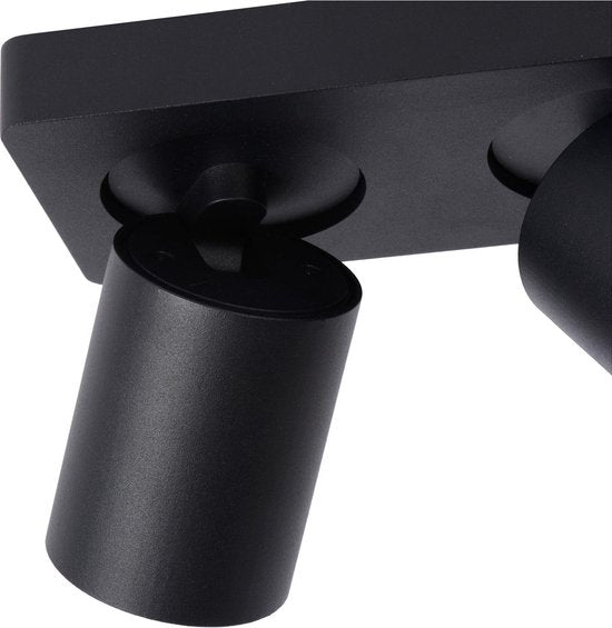 Lucide NIGEL – Deckenstrahler (Deckenleuchte) – LED „Dim to warm“ – GU10 – 2×5 W 2200 K/3000 K – Schwarz