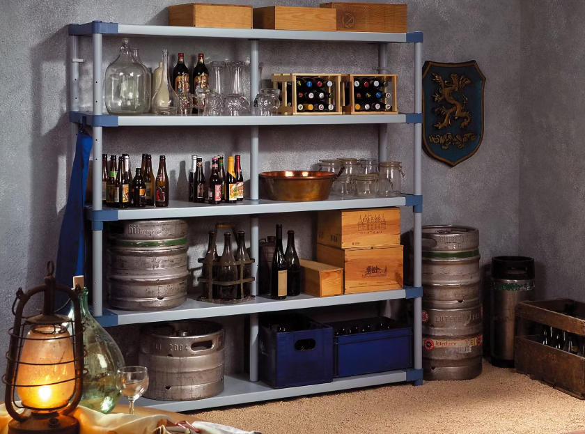 Grosfillex MAXimUP Lagerregal 170 x 175 x 40 cm - Grau