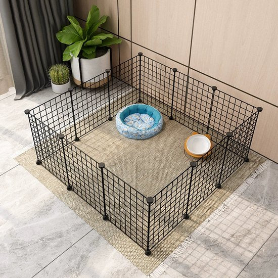 Ceruzo Tierauslauf 105 cm – Welpenauslauf – Modular – Für Kaninchen und Meerschweinchen