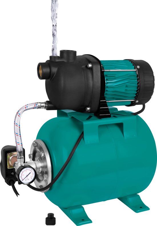 VONROC Hydrophor-Pumpe / Hydrophor-Set mit Druckschalter - 800W - 3300l/h - 19L Tank - Kunststoff-Pumpengehäuse