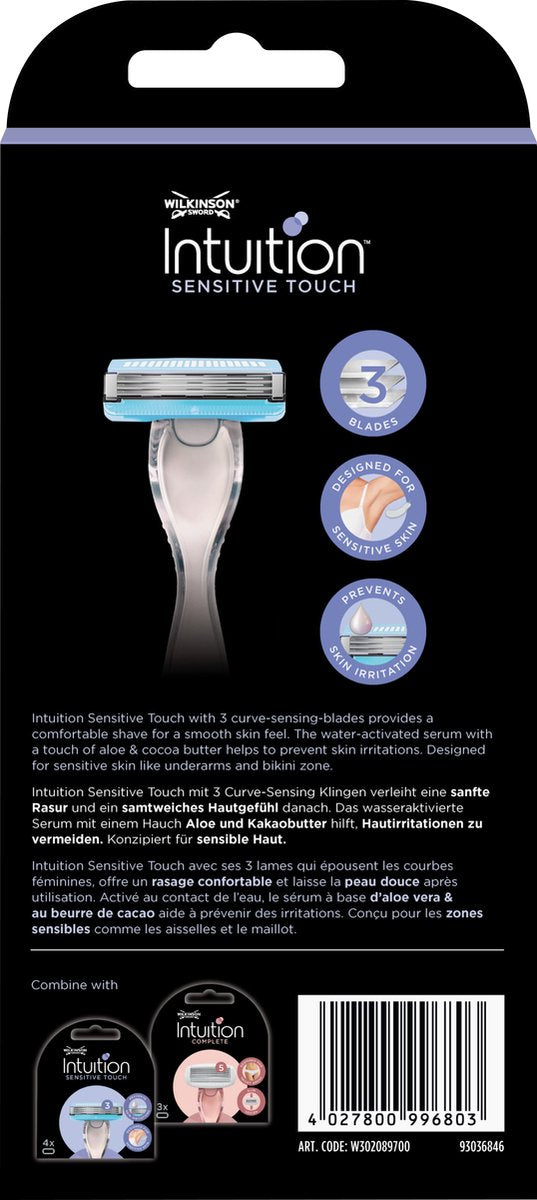 Wilkinson Woman Intuition Sensitive Touch - Rasierapparat - +3 Nachfüllklingen