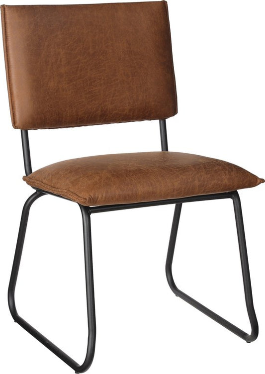 Mica Decorations Caro Esszimmerstuhl - Stoff Rawhide - Cognac