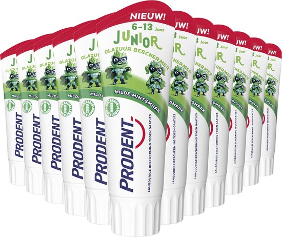 Prodent – Zahnpasta – Junior 6+ – Zahnschmelzschutz – 12 x 75 ml – Vorteilspackung