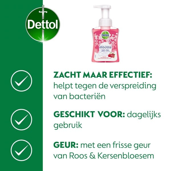 Dettol Touch of Foam Handseife – Rose & Cherry in Bloom – 250 ml