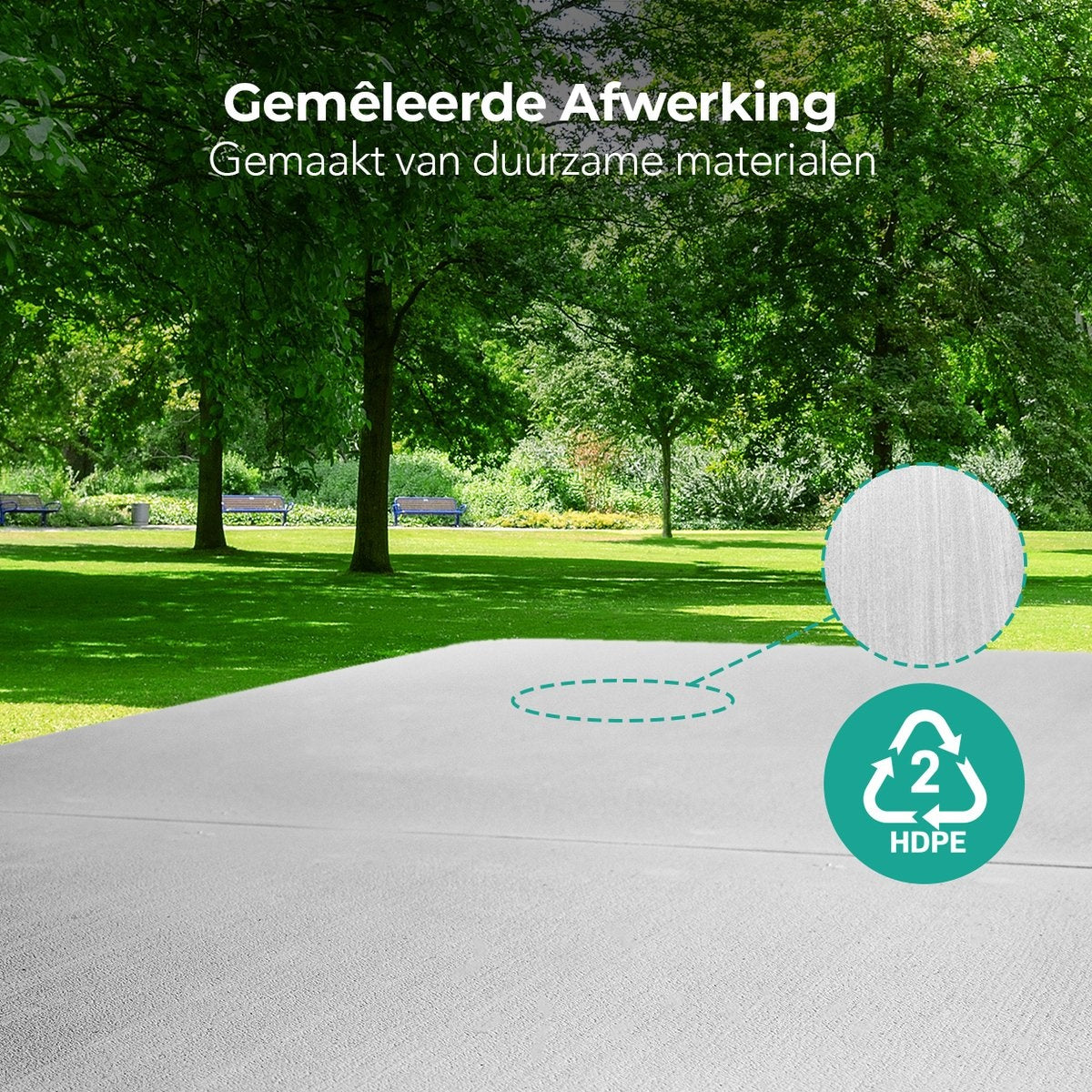 LifeGoods Zusammenklappbarer Tisch - 60x120cm - Campingtisch - Wetterfest - Klapptisch - Weiß