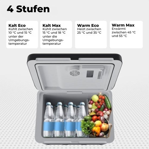 Auronic Elektrische Kühlbox - 40L - 12V und 240V - Schwarz