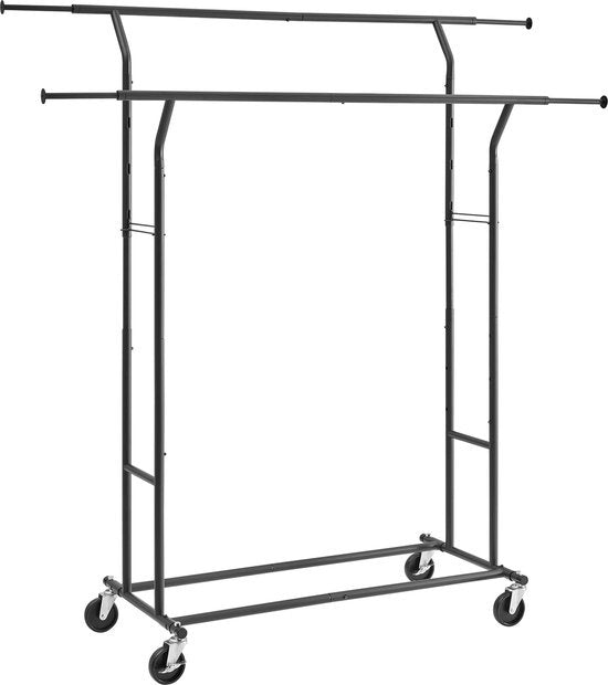 O'DADDY - Kleiderständer - auf Rollen - Metall - Schwarz