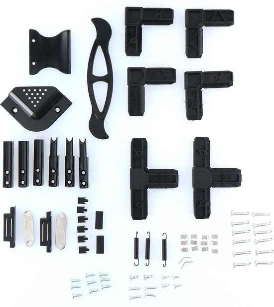 Tür - Magnetisch - mit Scharnieren - Max 100x215 cm - Schwarz