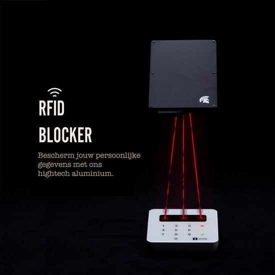 POWR Kartenetui, ausziehbar, schwarz – Schutzhülle für Bankkarten für Herren mit Diebstahlschutz – RFID-Technologie – Platz für 5 Bankkarten und bis zu 8 Visitenkarten – Kartenetui aus Aluminium für Herren – Anti-Skim