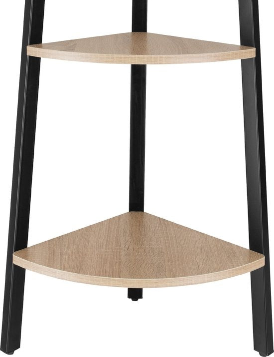 tectake - Eckkleiderschrank Newbridge 34x34x125cm - hellbraun - 404774