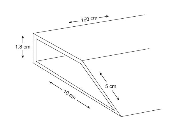 Toolland Aluminium-Eckprofil - 150 cm