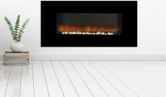 alpina Elektro-Ambiente-Kamin mit Feuereffekt - Wandverkleidung - 1800-2000 Watt - Fernbedienung