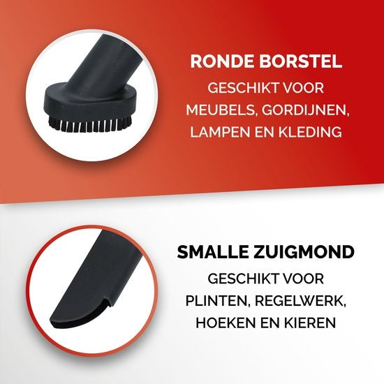 Dunlop Staubsauger ohne Beutel - 700 Watt - 2 Liter Auffangbehälter - Rot/Schwarz