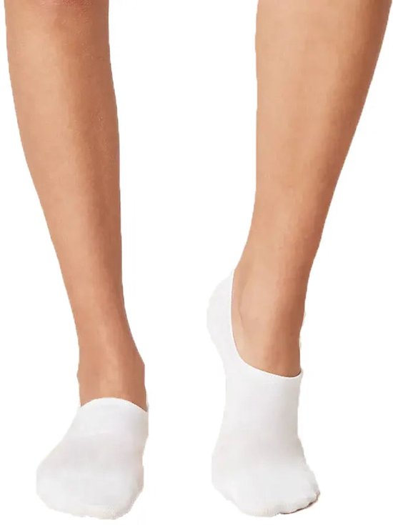 Basset – Unisex Invisible Bamboo Footies – 2er-Pack – Größe 35/38 – Weiß