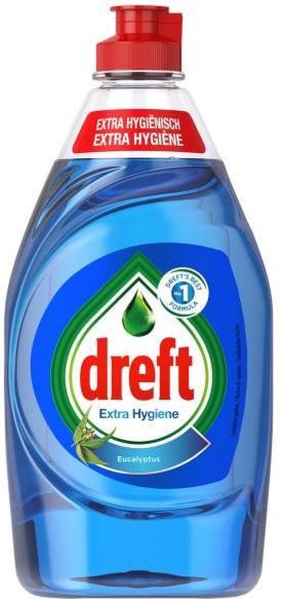 Dreft Extra Hygiene Eukalyptus Geschirrspülmittel - 10 x 450 ml