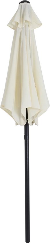 Kingsleeve Sonnenschirm 200 cm – mit Kurbel und Neigungsmechanismus – Beige