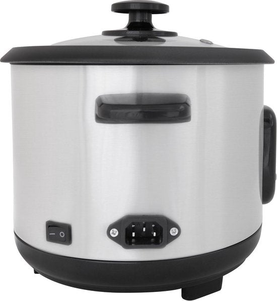 Tomado TRC1001S - Reiskocher - 5 Portionen - 1 Liter Fassungsvermögen - Warmhaltefunktion - Antihaftbeschichtung - PFAS-frei - Design aus Edelstahl