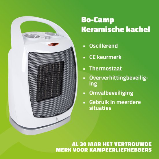 Bo-Camp - Keramische Heizung - Oszillierend - 450/900/1500 Watt