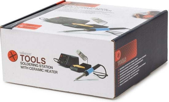 Velleman Lötstation, regelbar, LED-Anzeige, Keramik-Heizelement, 48 W, Temperaturbereich 150-420 Â°C, grau