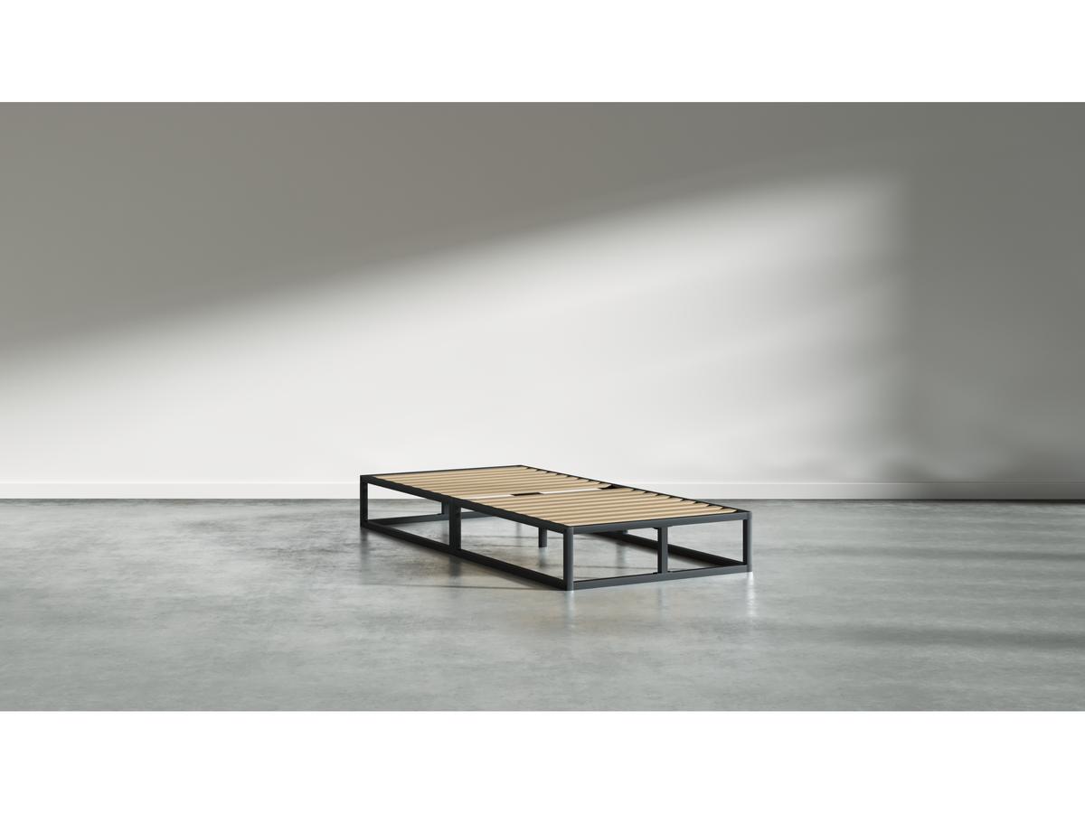 Emma Metallbett mit Lattenrost – 90 x 200 cm – Schwarz