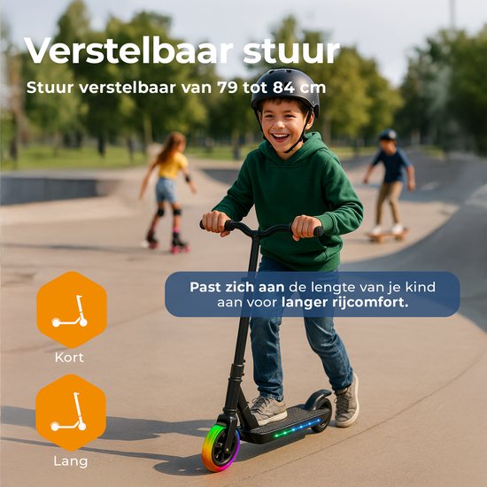 Denver Elektro-Scooter für Kinder - 10km/h - Kinder-Scooter - LED-Lichter - 6km Reichweite - SCK5500B