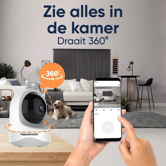 1080P Haustierkamera mit App - 360Â° Hundekamera - Hundekamera - Haustier / Haustierkamera - Für Hund / Hund / Katze / Haustiere