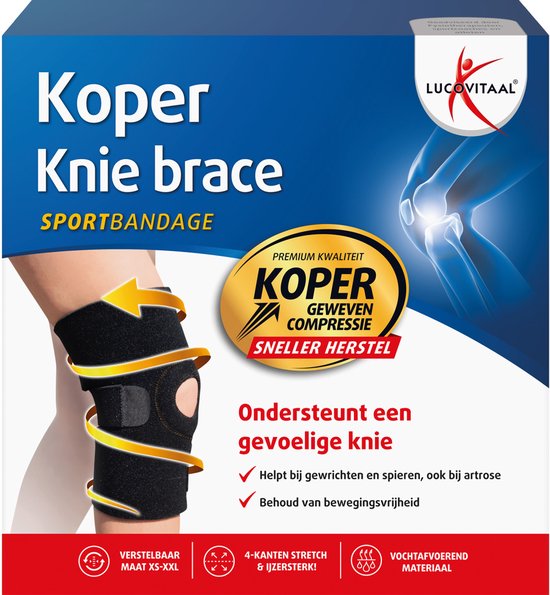 Lucovitaal Kniebandage, kupferfarben