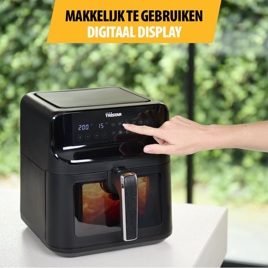 Tristar FR-9037 – Airfryer XXL – 6,2 l – Mit Sichtfenster – 10 Garprogramme – PFAS-frei