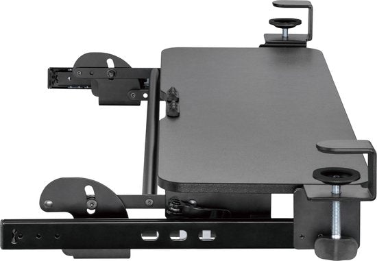 VDD Gaming Tastaturablage unter dem Schreibtisch - Ergonomisches Sitzen - Höhenverstellbar und ausziehbar - Schwarz