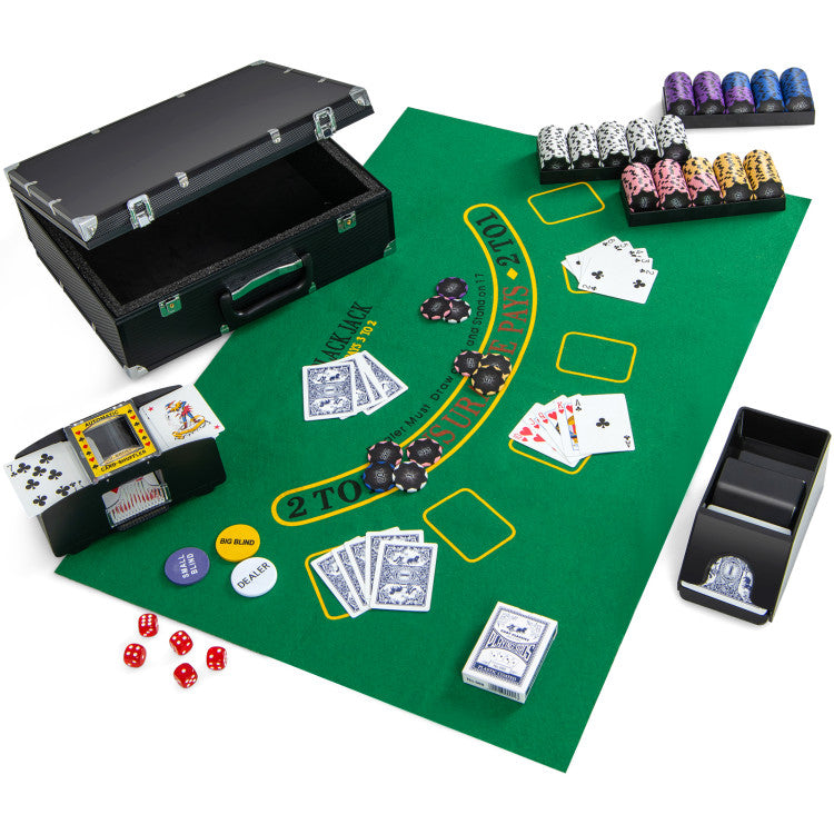 Coast Poker Set - 300 Chips - mit schwarzem Koffer