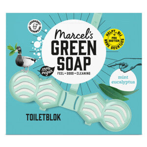 Marcel’s Green Soap Toilettenblock Minze & Eukalyptus – Kalkentferner – 200 Spülgänge