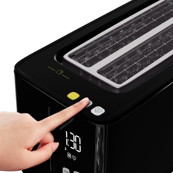 Tefal Smart & Light TL6408 – Toaster XL – 4 Scheiben Brot – Digitalanzeige – 7 Bräunungsstufen – Herausnehmbare Krümelfangschale