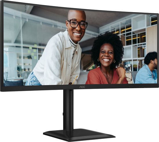 AOC CU34E4C – Gebogener, ultrabreiter Business-Monitor – USB-C 90 W – 5 Jahre Garantie – 34 Zoll