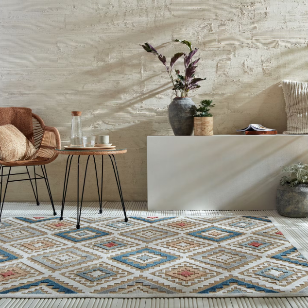 Flair Rugs Plaza Zion Outdoor-Teppich Grau - 160 x 230 cm